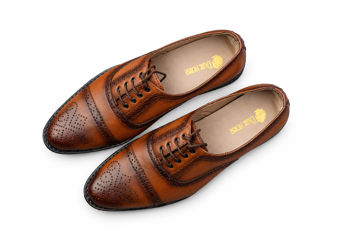 MASTARD LACEUP JOB BROGUE SHOE A6000