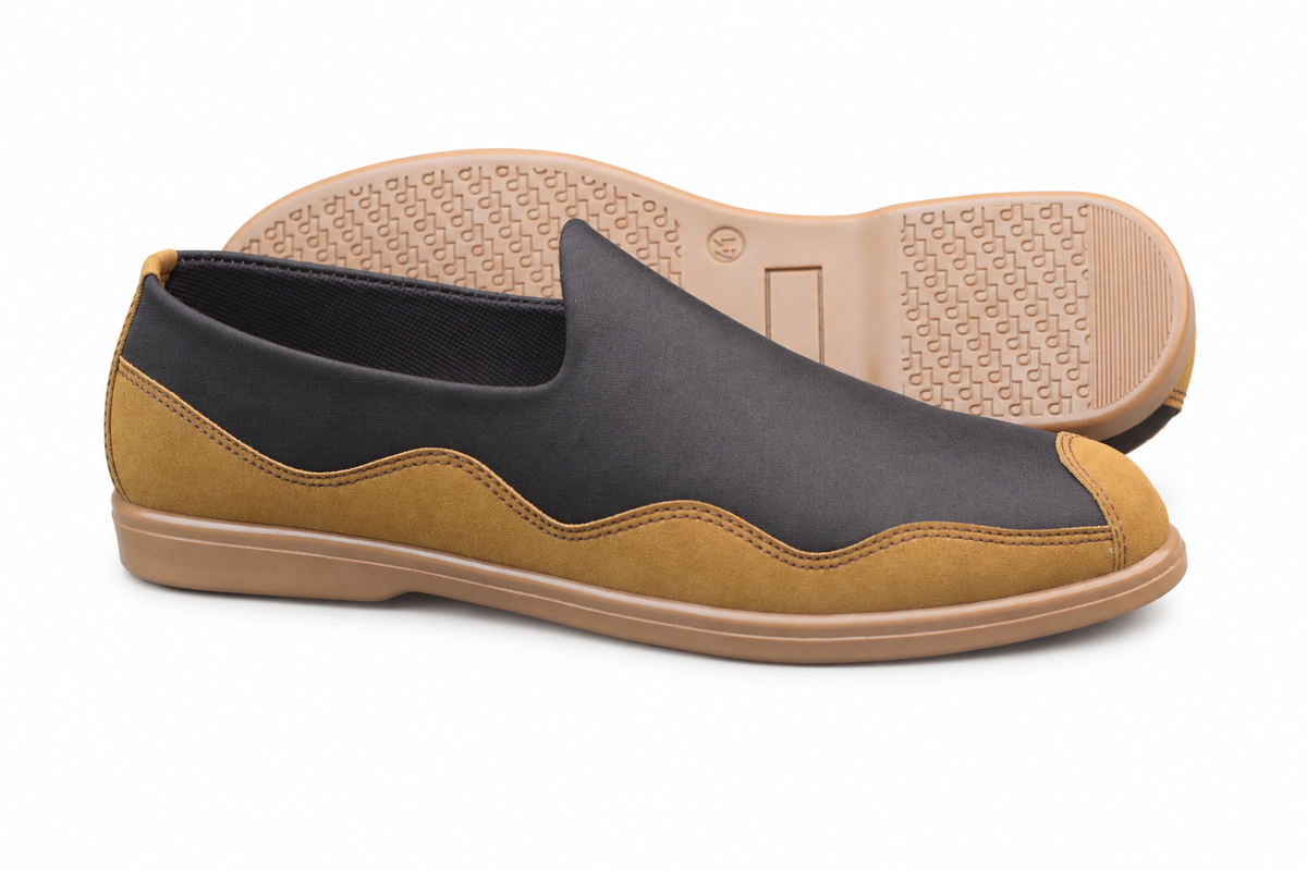 MASTARD COMFORTABLE, STYLISH AND MEDICATED SHOES RUBBER SOLE A1700