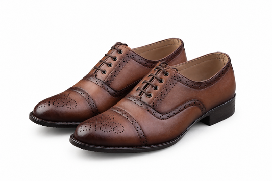 MASTARD LACEUP JOB BROGUE SHOE A6000