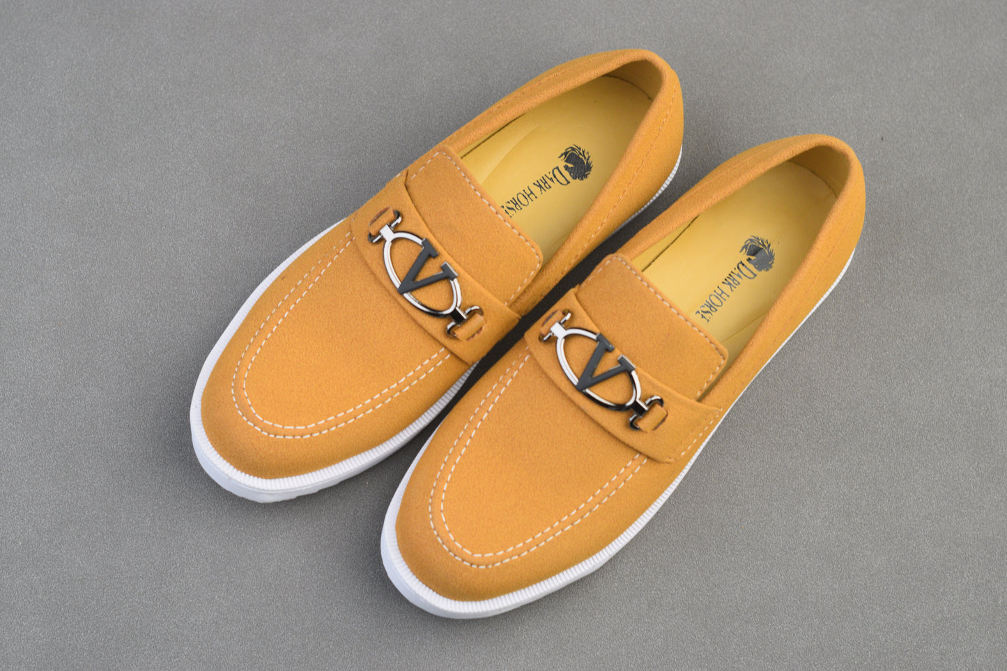 MASTARD SUEDE GREY SOLE CHUNKY SHOES