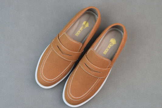 CAMEL SUEDE GREY SOLE CHUNKY SHOES