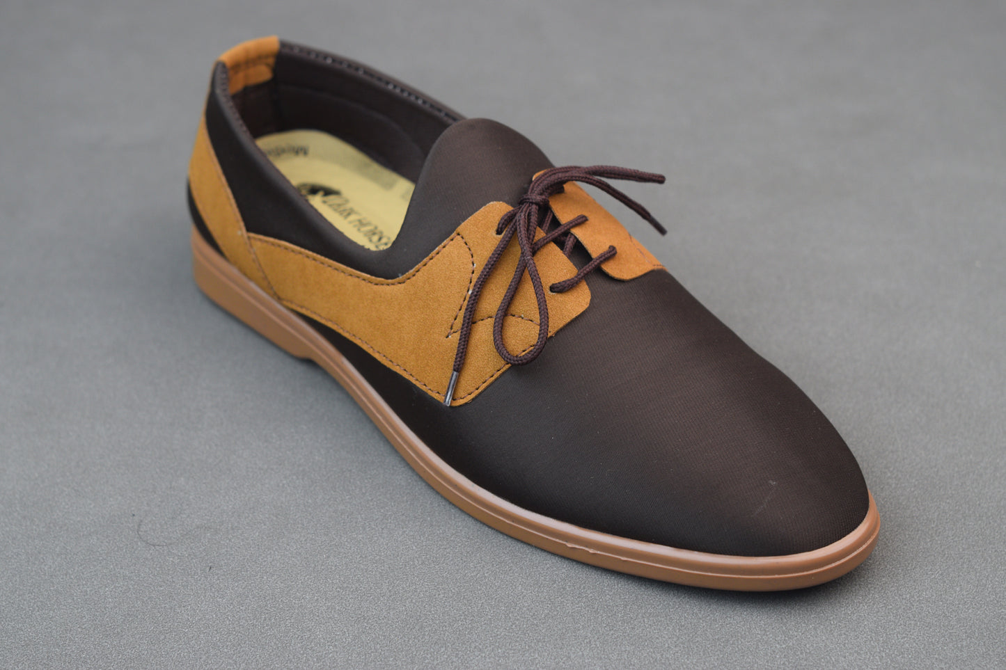 MASTARD LACE-UP COMFORTABLE, STYLISH AND MEDICATED SHOES RUBBER SOLE