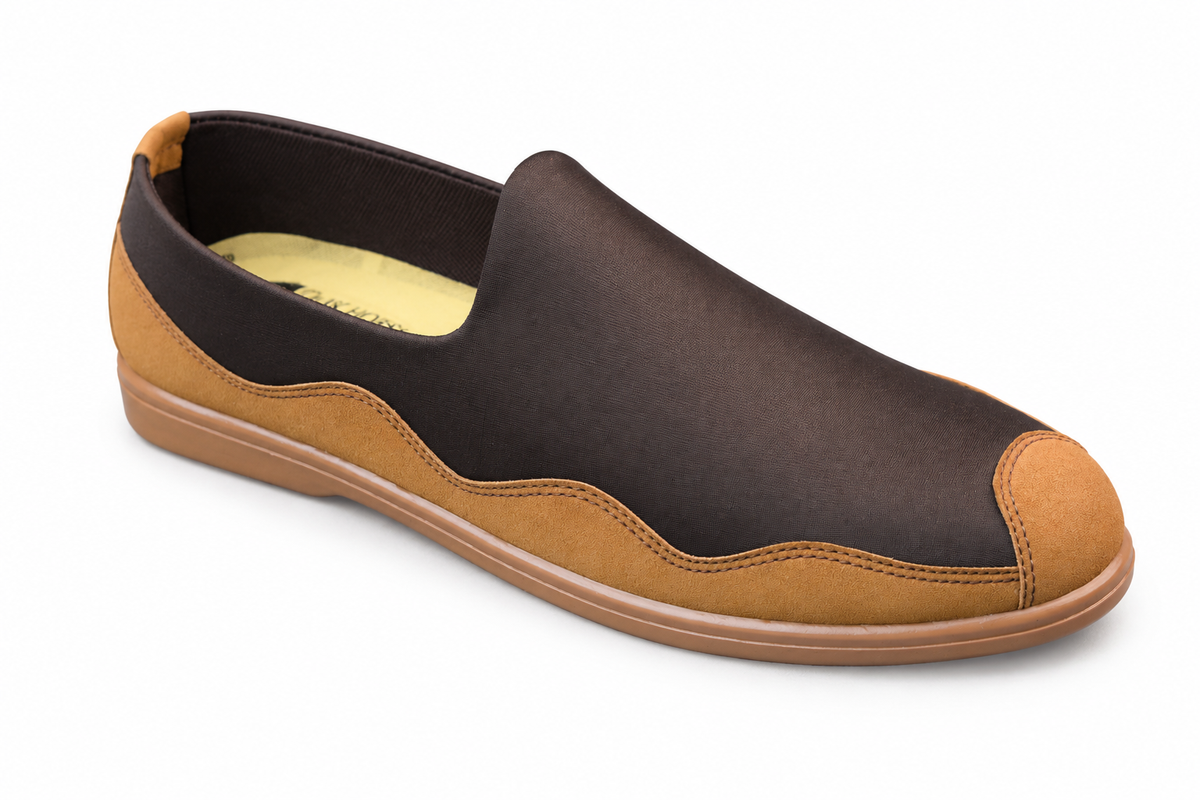 MASTARD COMFORTABLE, STYLISH AND MEDICATED SHOES RUBBER SOLE A1700