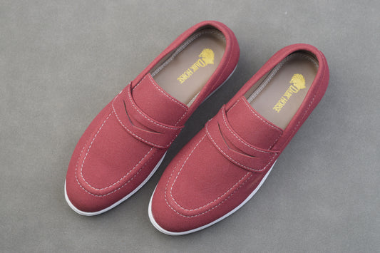 SALMAN(CRAYOLA) SUEDE WHITE SOLE MOCCASINS